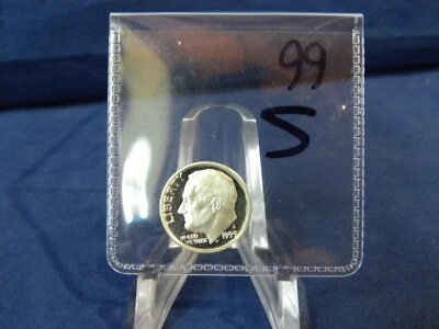 Moneda de diez centavos S Roosevelt 1999 prueba de plata - camafeo profundo 90 % plata Foto 1 de 2