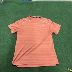 Nike Men's Activewear T-Shirt Red Logo Dri-Fit M - Picture 1 of 7