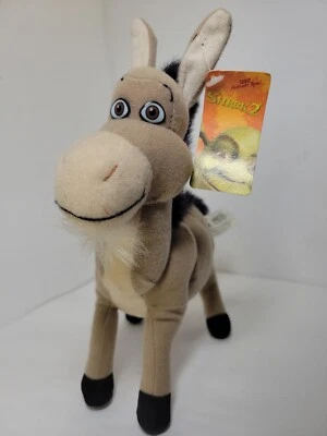 "Nuevo con etiquetas Shrek 2 burro peluche DreamWorks Nanco 2004 9"" DreamWorks" Foto 1 de 4