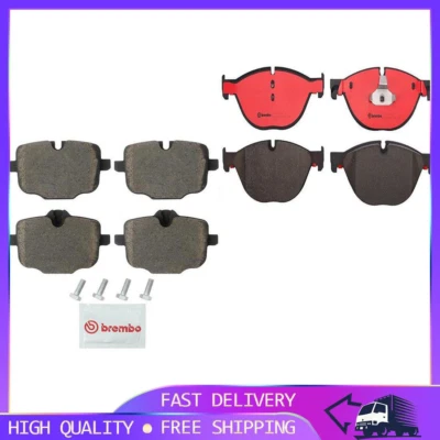 Juego de pastillas de freno de disco delanteras traseras Brembo 2 piezas para BMW 550i 2011-2016 _PG Foto 1 de 4