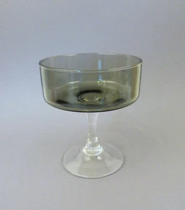 MidCentury Rauchglas Fußschale Anbietschale 60er 70er Jahre Vintage Ø 15cm - Bild 1 von 7