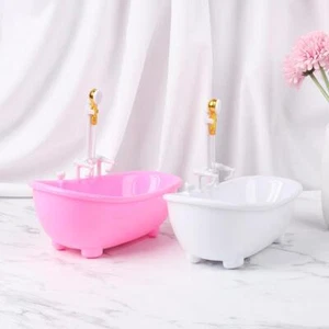 Furniture Miniatures Electric Bathtub Plastic Tub Doll Accessories 1:6 Scale - Picture 1 of 14