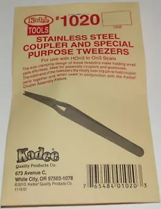 Kadee N TT HO S O Scale #1020 ~ Stainless Steel Tweezers Tool ~ Extra Hand ! - Picture 1 of 2