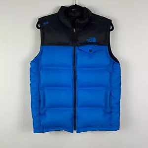 The North Face Vest Boys XL Blue 1996 Retro Nuptse Goose Down 550 Jacket - Picture 1 of 11