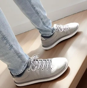 ALLBIRDS Sneakers Womens Size 9 Pewter Gray Wool Pipers Woven Athleisure Lace Up - Picture 1 of 10