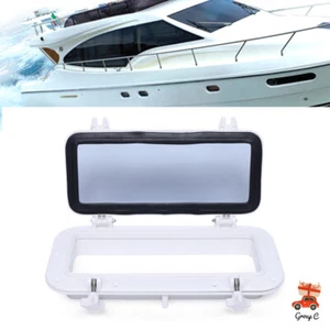 40x20cm Boot Marine Yacht Fenster Rechteckiges 4mm Gehärtetem Glas Bullauge NEW - Bild 1 von 18