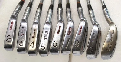 Vintage Wilson Sam Sneed Blue Ridge Iron Golf Club Set RH Stainless Leather Grip - Image 1 of 4