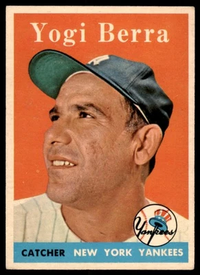 1958 Topps Set Break Yogi Berra #370 EX-EXMINT - Image 1 of 2