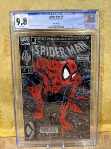 Spider-Man #1 (1990) - CGC 9.8 - Silver Edition - Todd McFarlane Classic! Graded - Picture 1 of 9