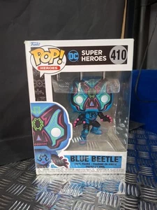 Dc Super Heroes Blue Beetle glow in the dark Funko Pop #410 - Picture 1 of 6