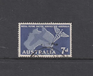 1957 7d Flying Doctor SG 297 “RECUT FRAME UNDER AUSTRA” BW 337f, fine used. - Picture 1 of 1