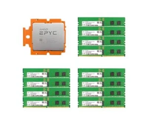 AMD EPYC 9654 SKhynix 384GB DDR5 4800 support gigabyte R263-Z32 H273-Z82 server - Imagen 1 de 4