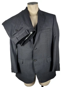 Ralph Lauren schwarz Etikett schmale Passform Anzug grau Wolljacke & Anzughose 42R & 37W - Bild 1 von 10