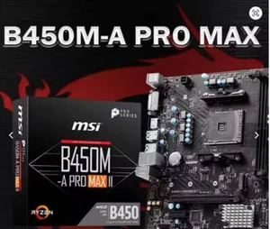 MSI AMD Płyta główna B450M-A PRO MAX II Nowa płyta główna M.2 SATAIII Dwukanałowy DD - Zdjęcie 1 z 7