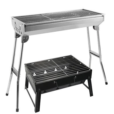 UTEN Holzkohlegrill Klappgrill Standgrill Picknickgrill Edelstahl Tragbar Grill BBQ