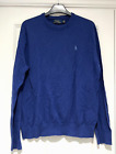 Polo Ralph Lauren, bleu, 85 % coton, 15 % cashmer pull, L (mesures de poitrine 42")