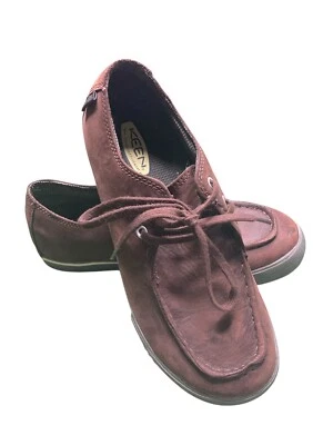 Keen Brown Leather Loafer Lace Up Shoes 1007861 Youth/Boys Size 5 - Image 1 of 4