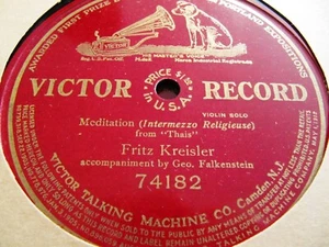 1910 FRITZ KREISLER Violin 1st TK THAIS Intermezzo Religieuse MEDITATION 74182 - Picture 1 of 1