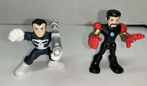 Playskool Marvel Super Hero Adventures Iron Man & Punisher Figuren - Bild 1 von 5