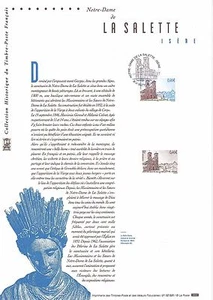 Document Philatélique 1er Jour : 20 2002 - Notre Dame de la Salette Isère - Picture 1 of 1