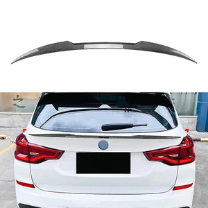 Rear Trunk Spoiler Middle Wing For BMW X3 G01 LCI M Sport 2018-24 Carbon Look ch - Picture 1 of 11