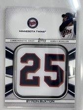 2022 Topps Series 1 Jersey Number Medallion Card ~JNM-BBU~ Byron Buxton 3/21/23