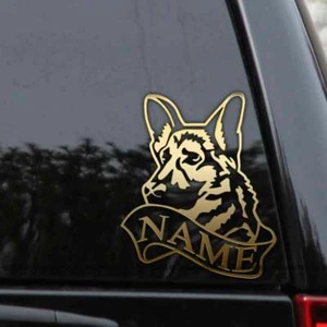 Personalized German Shepherd Custom Vinyl Decal Sticker - Foto 1 di 2