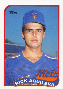 Rick Aguilera 1989 Topps Base Baseball card #257 New York Mets - Picture 1 of 2