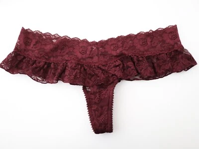 NEW Victoria's Secret VINTAGE Y2K Sheer 100% Silk String Bikini Panties MEDIUM - Image 1 of 4