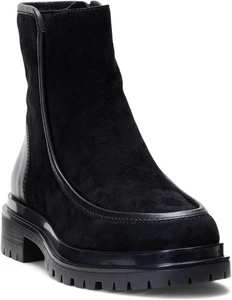 Ralph Lauren Women's Colbie Lug Zip Booties Black Suede US Size 10 B - Picture 1 of 4