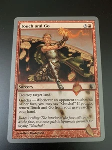 1x Touch and Go Mountain Sorcery Unhinged 2004 Mtg Magic Card 90 Foil Holo - Picture 1 of 5