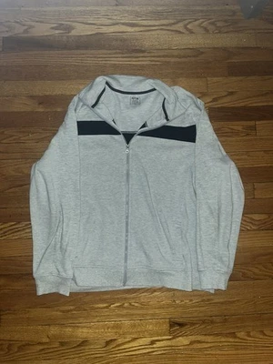 Apt. 9 Chaqueta Para Hombre Cremallera Gris/Negro Bolsillos Frontales Manga Larga XXL Estilo Cálido Foto 1 de 4