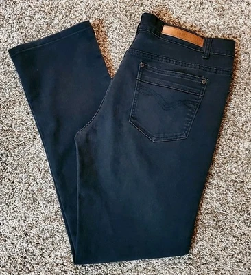 Pantalones de mezclilla negros para hombre Franky Max calce regular talla 36x32 Foto 1 de 4