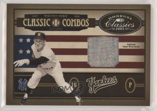 2005 Donruss Classics Classic Combos Jerseys /25 Randy Johnson Whitey Ford HOF