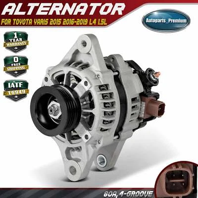 1 генератор переменного тока для Toyota Yaris 2015 2016-2019 L4 1,5 л 80 А 12 В CW 4-Groove - Изображение 1 из 4