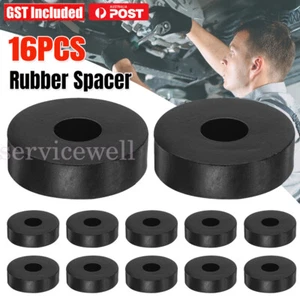16pcs Flat Neoprene Rubber Washers/Spacers 10mm Thickness - Picture 1 of 11