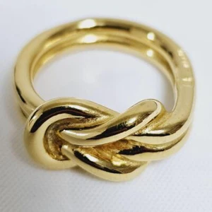 Used HERMES Scarf Ring Gold Metal for Women No Box Accessory Authentic - Bild 1 von 5