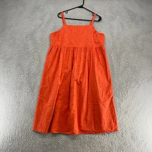 Madewell Midi Dress Womens XL Petite Summer Eyelet Floral Cami Tank Babydoll - Picture 1 of 14