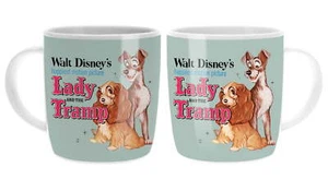 Disney Lady and Tramp Classic 400mL Barrel Coffee Mug Cup Christmas in July Sale - Picture 1 of 1