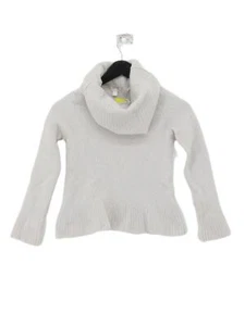 COS Women's Jumper S Cream Wool with Polyamide Roll Neck Pullover - Picture 1 of 6