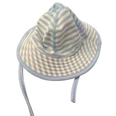 Sombrero de natación Hanna Andersson bebé bloqueador del sol a rayas, talla XS Foto 1 de 2