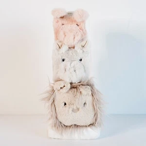 Pottery Barn Kids PBK Stapelblöcke Würfel Plüsch Baby Spielzeug Knistern Jingle Quietschen - Bild 1 von 8