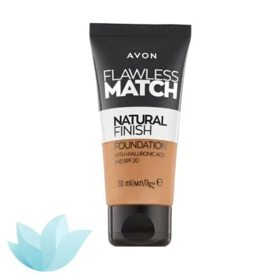 Avon Flawless Match Natural Finish Foundation | Hyaluronic Acid & SPF20 - Image 1 of 4