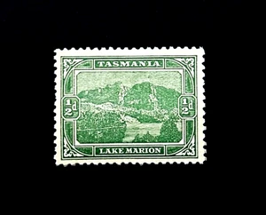 TASMANIA Stamp - 1908 Lake Marion 1/2d Yt: 74b Perf 11 Mint r77 - Picture 1 of 2