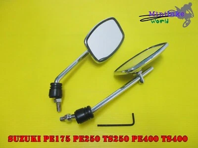 铃木 PE175 PE250 TS250 PE400 TS400 侧镜套装一对质量 [mi3849] — 第 1/4 张图片