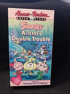 Snorks Allstars Double Trouble VHS 1984, 1989 Hanna Barbera - Foto 1 di 2