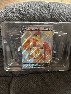 Pokemon TCG Shining Fates Cramorant V SWSH086 regular and jumbo card NM & QRCODE - Image 1 of 3