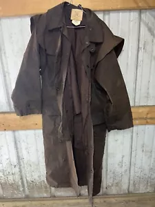 Vintage Morrison Country Australia Jacket Duster Coat Pockets Size Medium - Picture 1 of 4