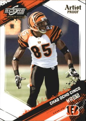t1705 - 2009 Score Inscriptions Artist's Proof #59 Chad Ochocinco /32 - NM-MT - Image 1 of 2