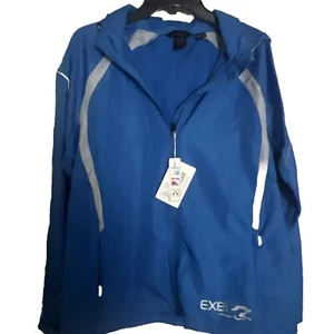 North End Jacket Women Size xL Blue Hooded Windbreaker Lightweight - Picture 1 of 6